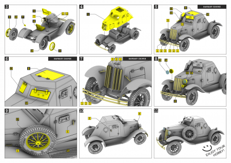 M72003 Лёгкий бронеавтомобиль Д-8 SG modelling
