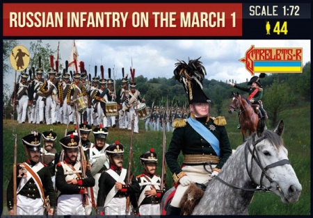 72212ST Фигуры Russian Infantry on the March 1 Strelets