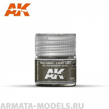 RC054 Краска Real Colors Hellgrau-Light Grey RAL7009 (interior color) 10ml RC054 Краска Real Colors Hellgrau-Light Grey RAL7009 (interior color) 10ml