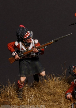 VD-54024(M). Рядовой (№5) 42-го (Королевских Шотландских горцев) пехотного полка quot;Черная Стражаquot;, 1815 г. Материал - белый металл.