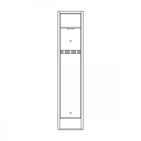 Шкаф металлический для хранения оружия "Гарант" 1400х300х250 (T-SG-206) Тонар