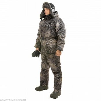 Костюм охотника зимний Сентелек Комфорт, цв.Камни/Сланец, Алова р.40-42 Helios