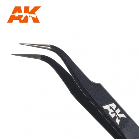 AK9007  Precise Curved Tweezers