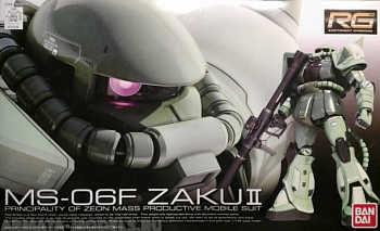 BND-2137102 Сборная модель RG Bandai MS-06S Char`s Zaku II(зеленый) 04