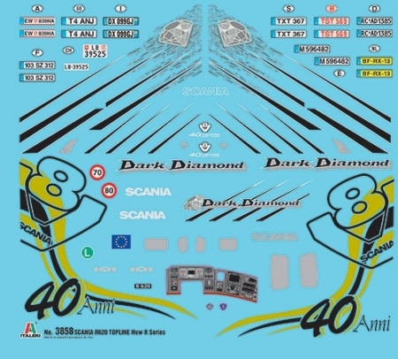 3858ИТ Грузовик Scania Italeri