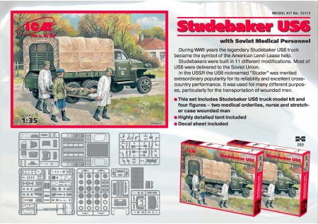 35513 Studebaker US6 с мед.персоналом ICM