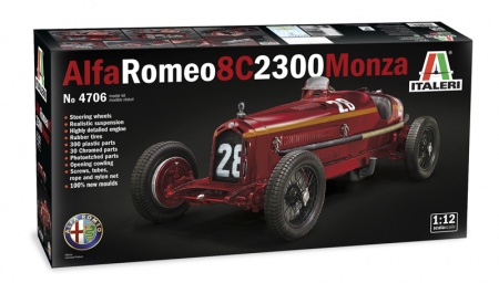 4706ИТ Автомобиль ALFA ROMEO 8C 2300 Monza Italeri