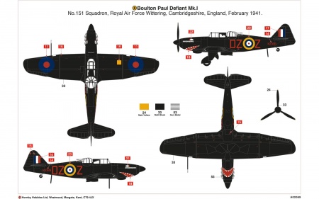 A02069 САМОЛЕТ Boulton Paul Defiant Mk.1 Airfix A02069 САМОЛЕТ Boulton Paul Defiant Mk.1 Airfix
