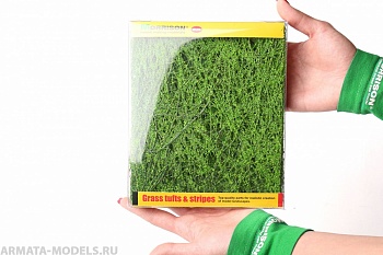 140ms001 Маты для изготовления деревьев для диорам. Ярко-зелёные. Набор 3 штуки.