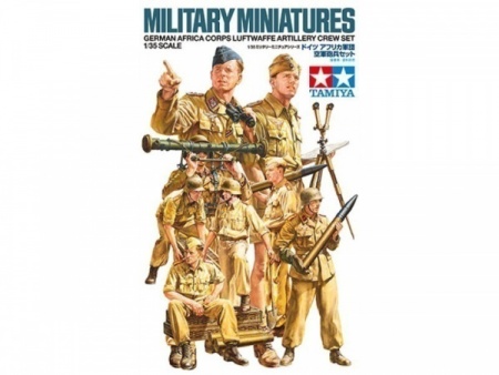 35343 Немецкие артиллеристы, африканский корпус. 8 фигур. Tamiya