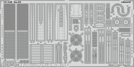 73548  Фототравление Su-33  interior and exterior kit for Trumpeter kit