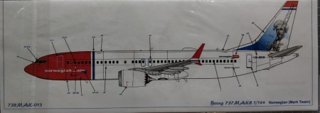 738MAX-013 Boeing 737-8 MAX Norwegian (Mark Twain)
