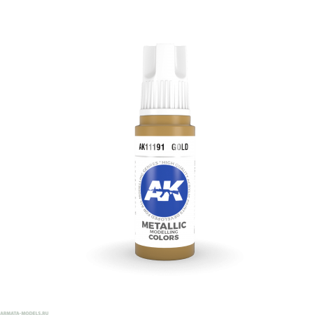 AK11191 Краска акриловая Gold 17ml