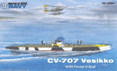 SN72004 CV 707 Vesikko ‘WWII Finnish U-Boat’ Special Hobby