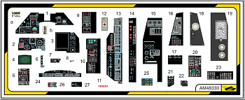 AM48329 3D интерьер Ка-50 (черный)