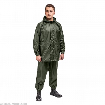 Костюм ветровлагозащитный Походный, цв.зеленый р.46 (T-KS-VVZ-S-002) Helios