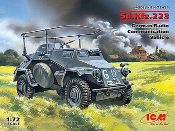 72421 Sd.Kfz.223, германский бронеавтомобиль радиосвязи