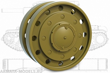 35219MIN КВ-1,КВ-2 Опорный каток раннего типа (Обр. 40г)