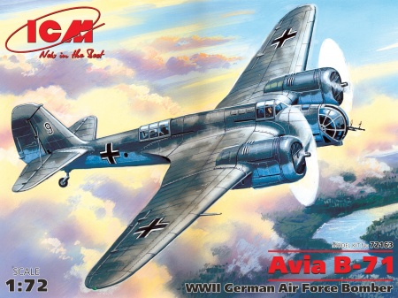 72163 Avia B-71 бомбардировщик ВВС II МВ ICM 72163 Avia B-71 бомбардировщик ВВС II МВ ICM