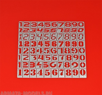 3809J Трафарет цифры, 80 символов, 1/35 3809J Трафарет цифры, 80 символов, 1/35