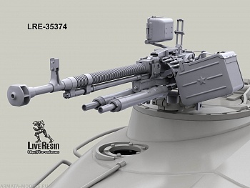 LRE35374 Танковый зенитный 12,7 мм пулемет ДШКМТ на раннем лафете