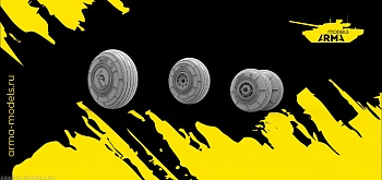AM4877 Колеса высокодетализированные без нагрузки для МИ-24П AM4877 Колеса высокодетализированные без нагрузки для МИ-24П