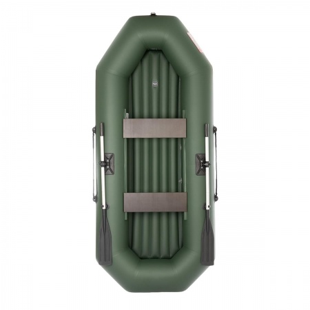 Лодка Шкипер А280 надувное дно зеленый Тонар