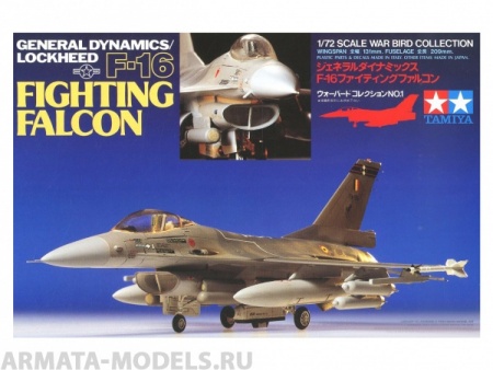 60701T 1/72 F-16 Fighting Falcon Tamiya