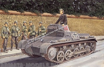 6186Д Танк Pz. Kpfw. 1 Ausf. B