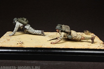 35171SOGA Flamethrower team Italian Guastatori in North Africa.