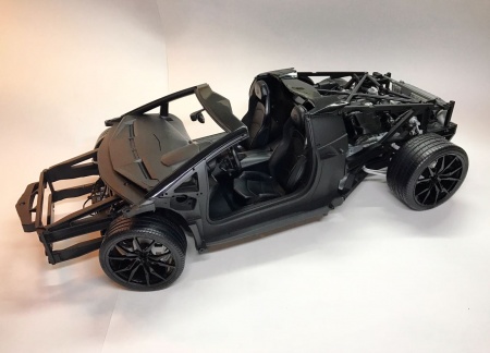 HK104 Lamborghini Aventador Roadster Bianco Canopus (Полуматовый белый)