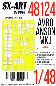 48124SX Окрасочная маска Avro Anson Mk.I (Airfix)