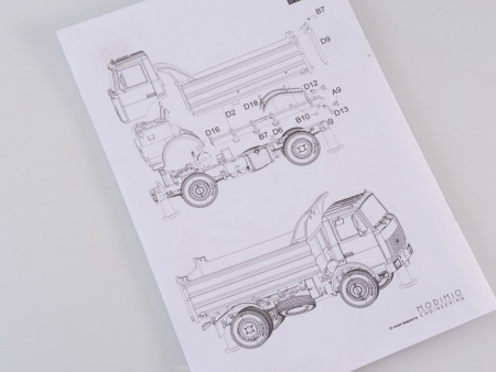 1167KIT Сборная модель МАЗ-5551 самосвал, поздний (высокий кузов) AVD Models 1167KIT Сборная модель МАЗ-5551 самосвал, поздний (высокий кузов) AVD Models