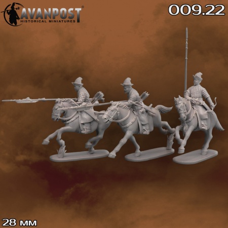 009.22АП Фигуры Ойратская конница, XVII в (набор 2) Аванпост
