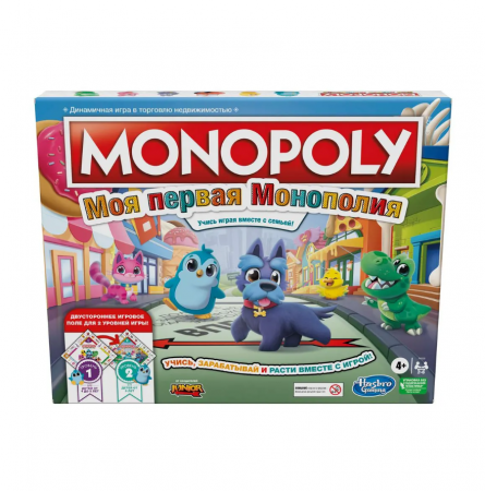 F4436121 Игра настольная Hasbro Games Монополия Джуниор 2в1