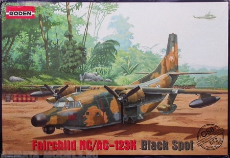 Rod058 Самолёт Fairchild NС/AC-123K Black Spot Roden