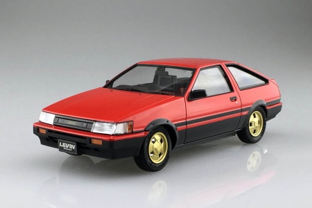 05496 Toyota AE86 Levin '83 Red/Black Aoshima