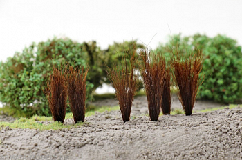 080ptv006 Высокие пучки травы Тёмно-коричневые 10 шт.