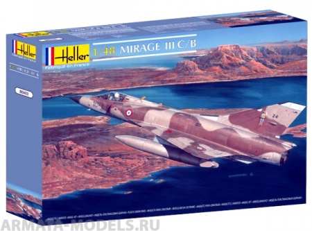 80411HL Самолет  Мираж III (1:48) Heller