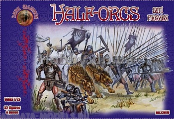 ALL72015 Фигуры Half-orcs set 1 1/72 ALL72015 Фигуры Half-orcs set 1 1/72
