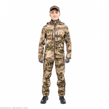 Костюм демисезонный КУМИР PRO, soft shell, цв.Мох р.48-50/170-176 Helios