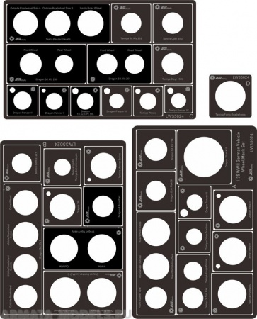 LW35024 spraying stencil WWII german armor wheel mask