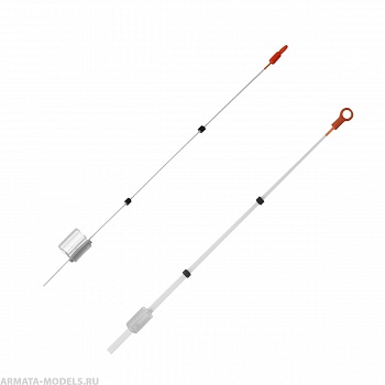 Кивок лавсановый на силиконе NOD S-LS01 (100 мм, жёсткость 0,50) (S-LS015010) Helios( цена указана за упаковку, в количестве 25шт.)