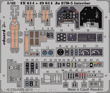 FE614ED  Ju 87D-5 interior S.A. ( for Italeri kit) 1/48
