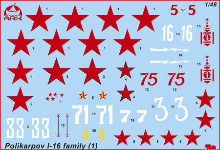 48003 Советский истребитель И-16 ARK model