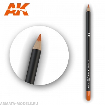 AK10014 Карандаш для везеринга Watercolor Pencil Strong Ocher (Box - 5 units)