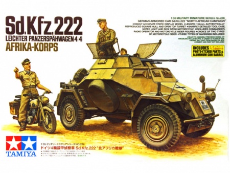 35286T Немецкий БTР Sd.Kfz.222 африканский корпус Tamiya
