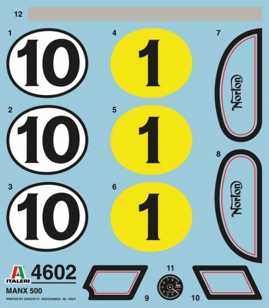 4602ИТ Мотоцикл Norton Manx 500cc 1951 Italeri