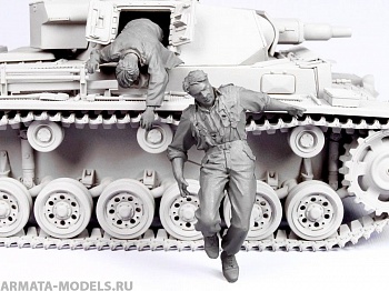 T-35091 Т-35091 Немецкие танкисты эвакуация из подбитого танка II (1941-45 гг) (2)