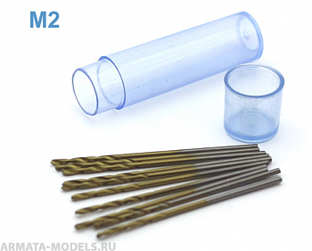 42570J Мини-сверло, HSS 6542 (M2), титановое покрытие, d 1,1 мм, 10 шт.